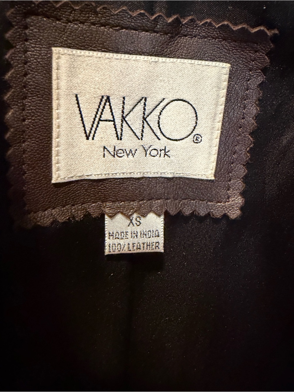 Vakko Brown Leather Jacket - Picture 3 of 3